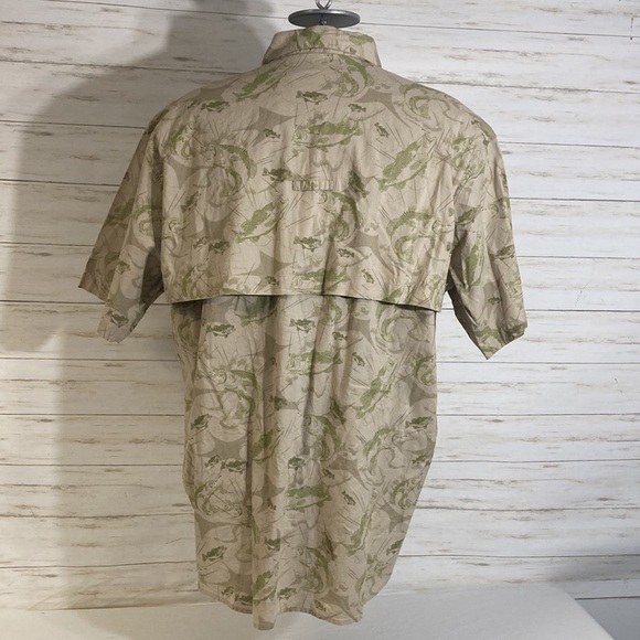 Cabela's Shirts Nwt Cabelas Docksider Bass Shirt Xl Fish Button